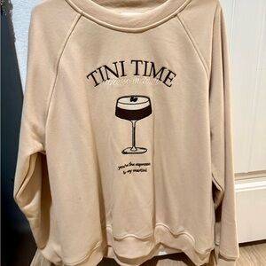 Tini Time Women's Cream Sweater